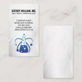 Biologie Tech | Science Beaker-Logo Visitenkarte (Vorne/Hinten)