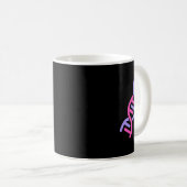 Biologie und Biologin Womens Science Steam DNA Gen Kaffeetasse (VorderseiteRechts)