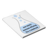 Biologie und Chemie: Wissenschaft lehren ist Phant Notizblock (angewinkelt)