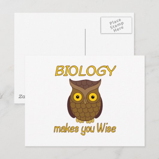 Biologie Wise Postkarte (Vorne/Hinten)