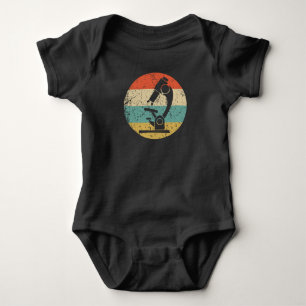 Biologie Wissenschaft Mikroskop Retro Wissenschaft Baby Strampler