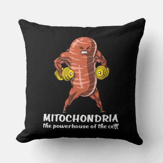 Biologie Wissenschaft Mitochondria Funny Joke Kissen (Vorderseite)