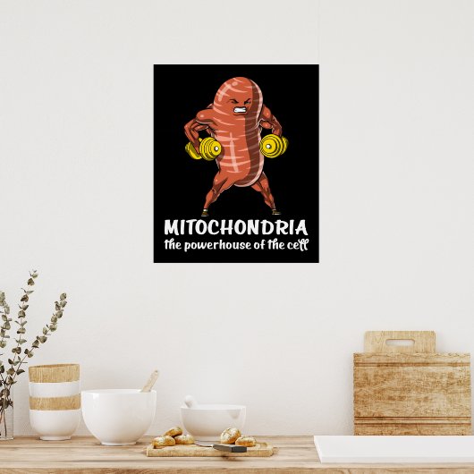 Biologie Wissenschaft Mitochondria Funny Joke Poster (Küche)