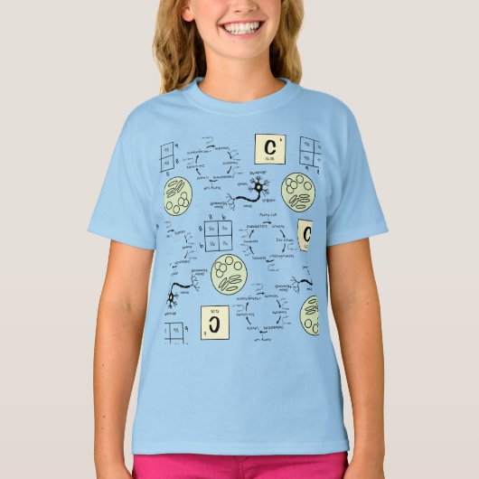Biologie Wissenschaftler Zellgenetik Neuron Nerd T-Shirt (Vorderseite)