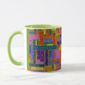 Biologie Wordle Tassen-Grün Tasse (Links)