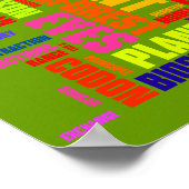 Biologie - Wort Nr. 3 Poster (Ecke)