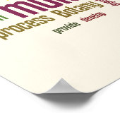 Biologie - Wort Nr. 9 Poster (Ecke)