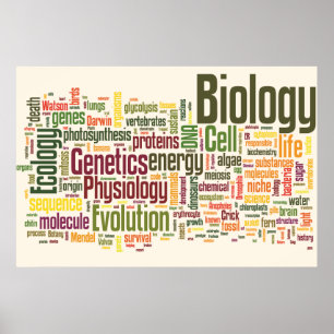 Biologie - Wort Nr. 9 Poster