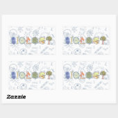 Biologieaufkleber Rechteckiger Aufkleber (Blatt)