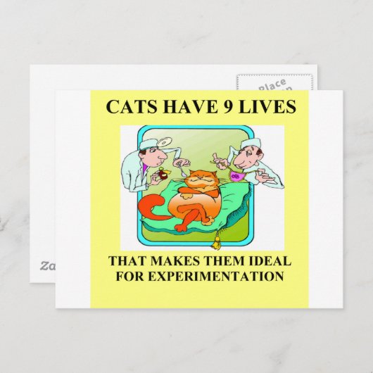 Biologieexperimenteller Witz Postkarte (Vorne/Hinten)