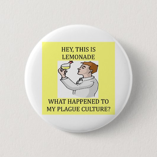 Biologieexperimentwitz Button (Vorderseite)