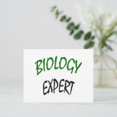 Biologieexperte Postkarte (Stehend Vorderseite)