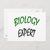 Biologieexperte Postkarte (Vorne/Hinten)