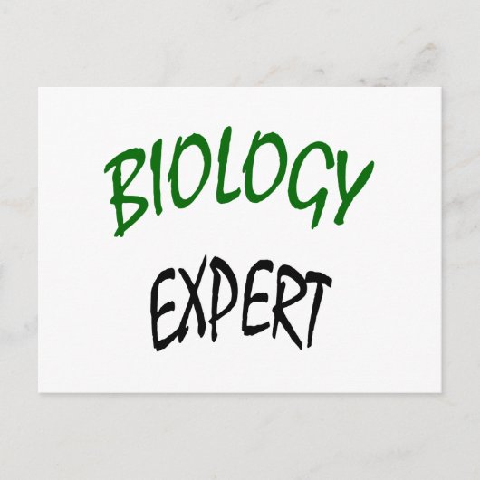 Biologieexperte Postkarte (Vorderseite)