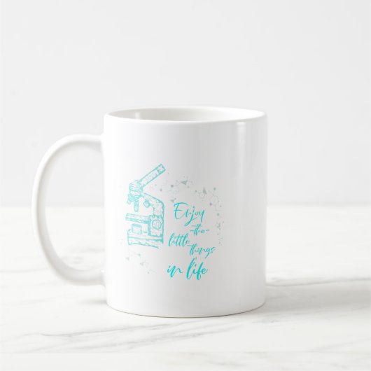 Biologielabor Mikroskop Biologe Gift Biolo Kaffeetasse (Links)