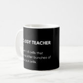 Biologielehrer Funny Science Professor Kaffeetasse (Vorderseite Links)