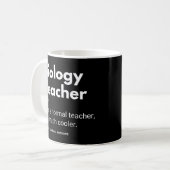 Biologielehrer Funny Sprichwort Kaffeetasse (Vorderseite Links)
