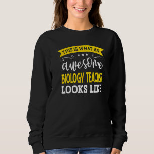 Biologielehrer Job Titel Mitarbeiter Biologie Sweatshirt