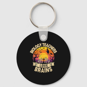 Biologielehrer Liebe Gehirne Funny Halloween Teach Schlüsselanhänger