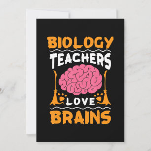 Biologielehrer Liebe Hirn Halloween-Schulteil Feiertagskarte
