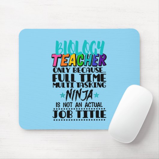 Biologielehrer nur aufgrund des Multi-Time-Program Mousepad (Mit Mouse)