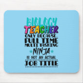 Biologielehrer nur aufgrund des Multi-Time-Program Mousepad (Vorne)