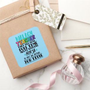 Biologielehrer nur aufgrund des Multi-Time-Program Quadratischer Aufkleber