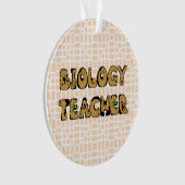 Biologielehrer Ornament (Vorderseite)