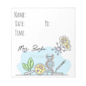 Biologielehrer übergeben Notepad Notizblock (Vorderseite)