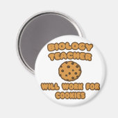 Biologielehrer .. Wird für Cookies funktionieren Magnet (Vorderseite/Rückseite)