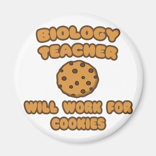 Biologielehrer .. Wird für Cookies funktionieren Magnet (Vorne)