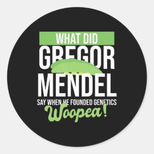 Biologielehrer Witz , Nerdy Hu Runder Aufkleber