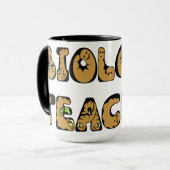 Biologielehrer Worms Tasse (Vorderseite Links)