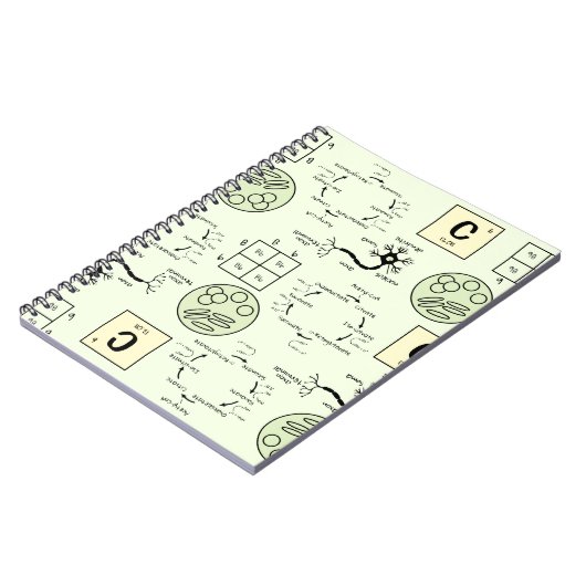 Biologielehrer Zellgenetik Neuronaler Nerd Notizblock (Linke Seite)