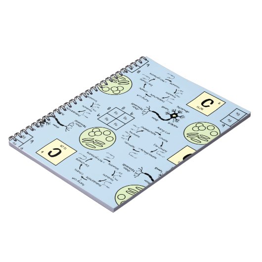 Biologielehrer Zellgenetik Neuronaler Nerd Notizblock (Linke Seite)