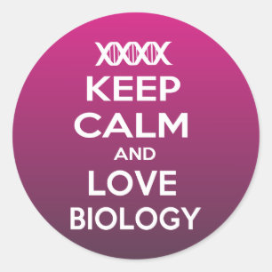 Biologienukleotid-Adeninpaare mit Urazil UBiolo Runder Aufkleber