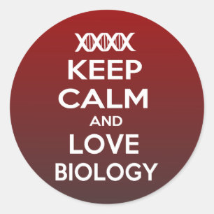 Biologienukleotid-Adeninpaare mit Urazil UBiolo Runder Aufkleber