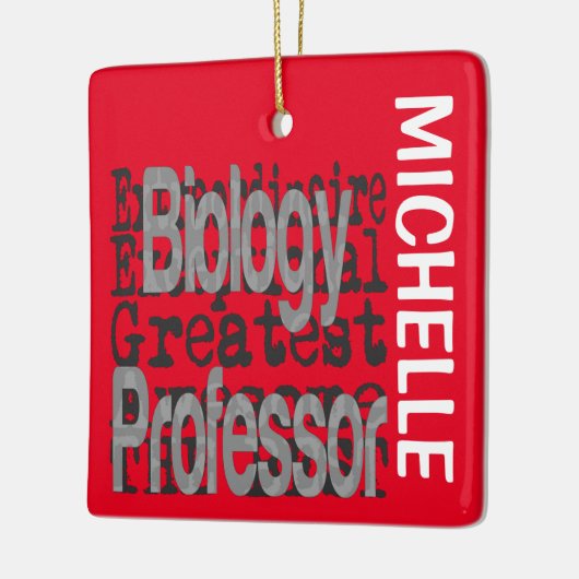 Biologieprofessor Extraordinaire CUSTOM Keramikornament (Links)