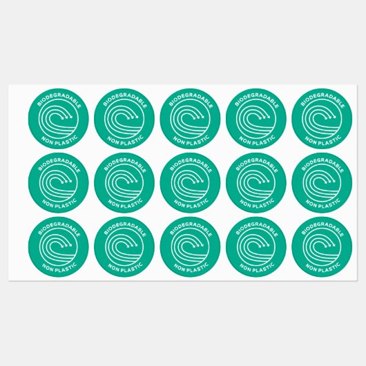 Biologisch abbaubare Aufkleber/nicht plastisch für Etiketten (Blatt)