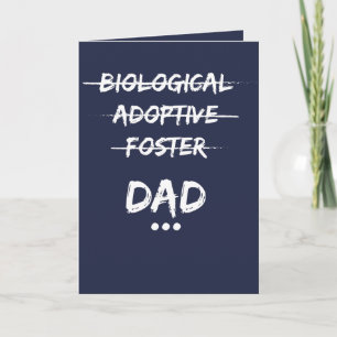 Biologisch, Adoptiv, Foster...Vater Karte
