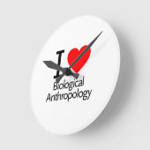 Biologische Anthropologie Runde Wanduhr (Winkel)
