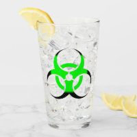 Biologische Biogefährdung Symbol grün und schwarz