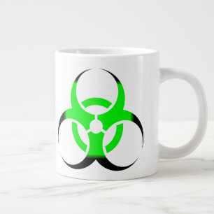 Biologische Biogefährdung Symbol grün und schwarz Jumbo-Tasse