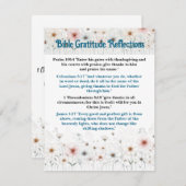Biologische Dankbarkeit Reflektionen Anpassbare Ka Begleitkarte (Vorne/Hinten)