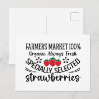 Biologische Erdbeeren vom Bauernmarkt