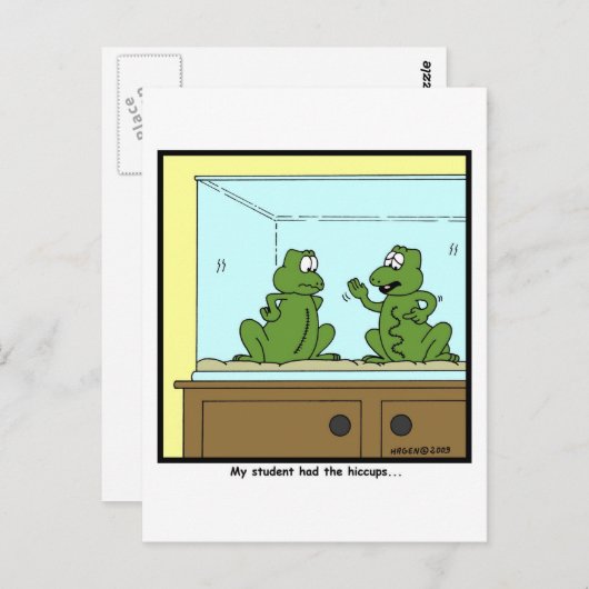 Biologische Klasse Hiccups Postkarte (Vorne/Hinten)