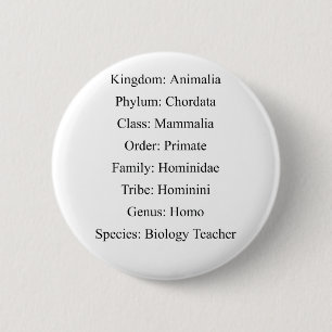 Biologische Klassifikation - Biologielehrer Button