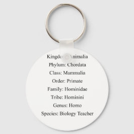 Biologische Klassifikation - Biologielehrer Schlüsselanhänger