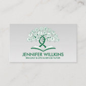 Biologische naturwissenschaftliche Unterrichtsdien Visitenkarte (Vorderseite)