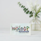 Biologische naturwissenschaftliche Unterrichtsdien Visitenkarte (Stehend Vorderseite)